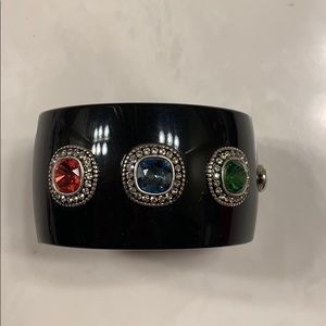 Black Jeweled Bangle